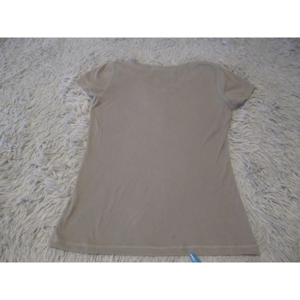 Hollister Shirt Juniors Small Gray Henley Ruffle Sequin Short Sleeve Tee Top - Picture 7 of 11